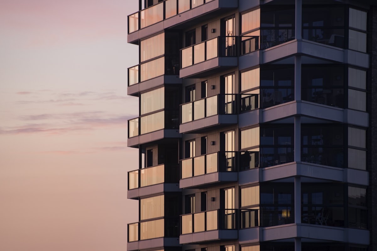 Apartment tower under construction, Argentina